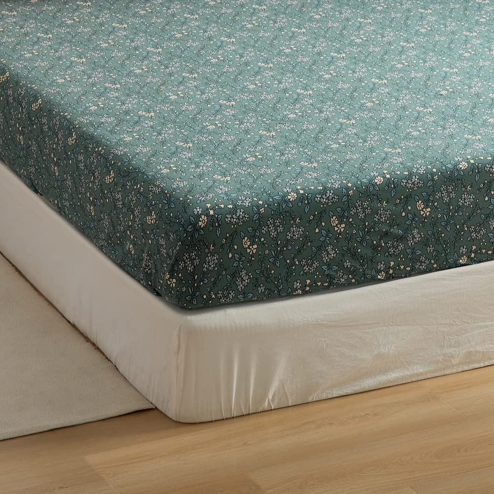 YOYOSTAR ボックスシーツ キング 綿100% ベッドシーツ 肌になじむ天竺ニット マットレスカバー 防ダニ ..