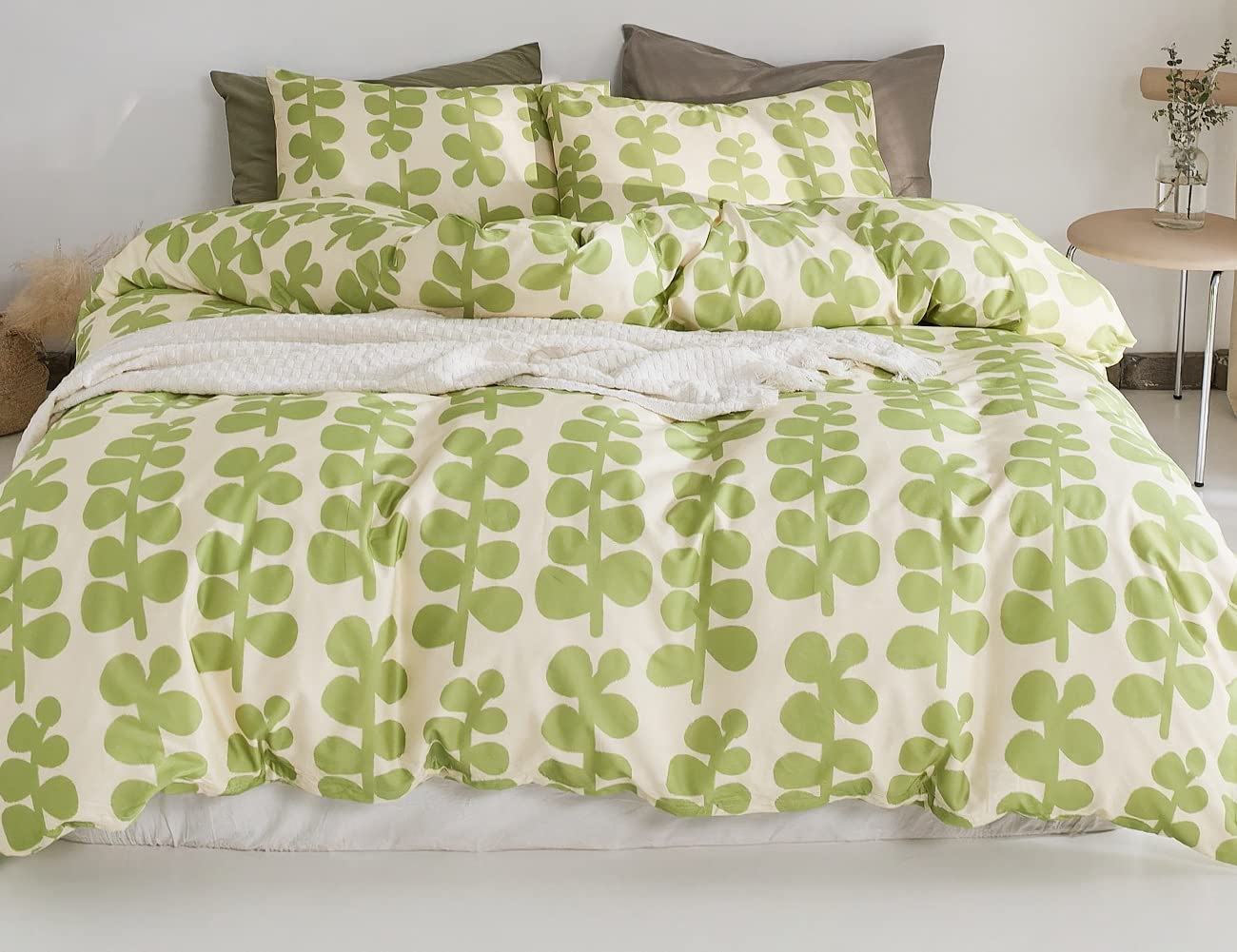 YOYOSTAR 布団カバーセット ジュニア 綿100% プリント 掛け布団カバー フラットシーツ 枕カバー シャム..