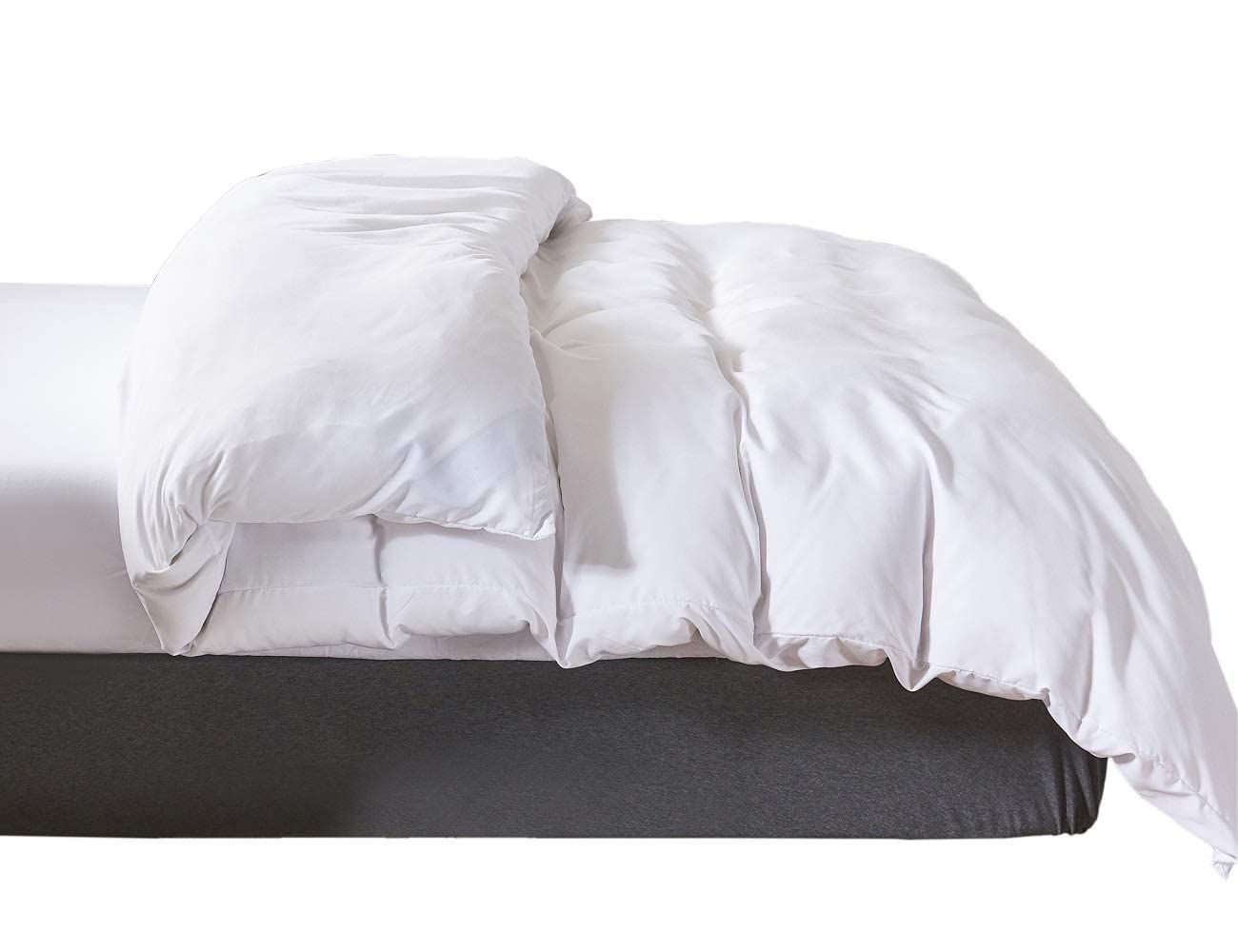 YOYOSTAR 掛けふとんカバー クイーンロング ホワイト210x220cm 綿混 無地 長身用 布団カバー 洗い替え ..