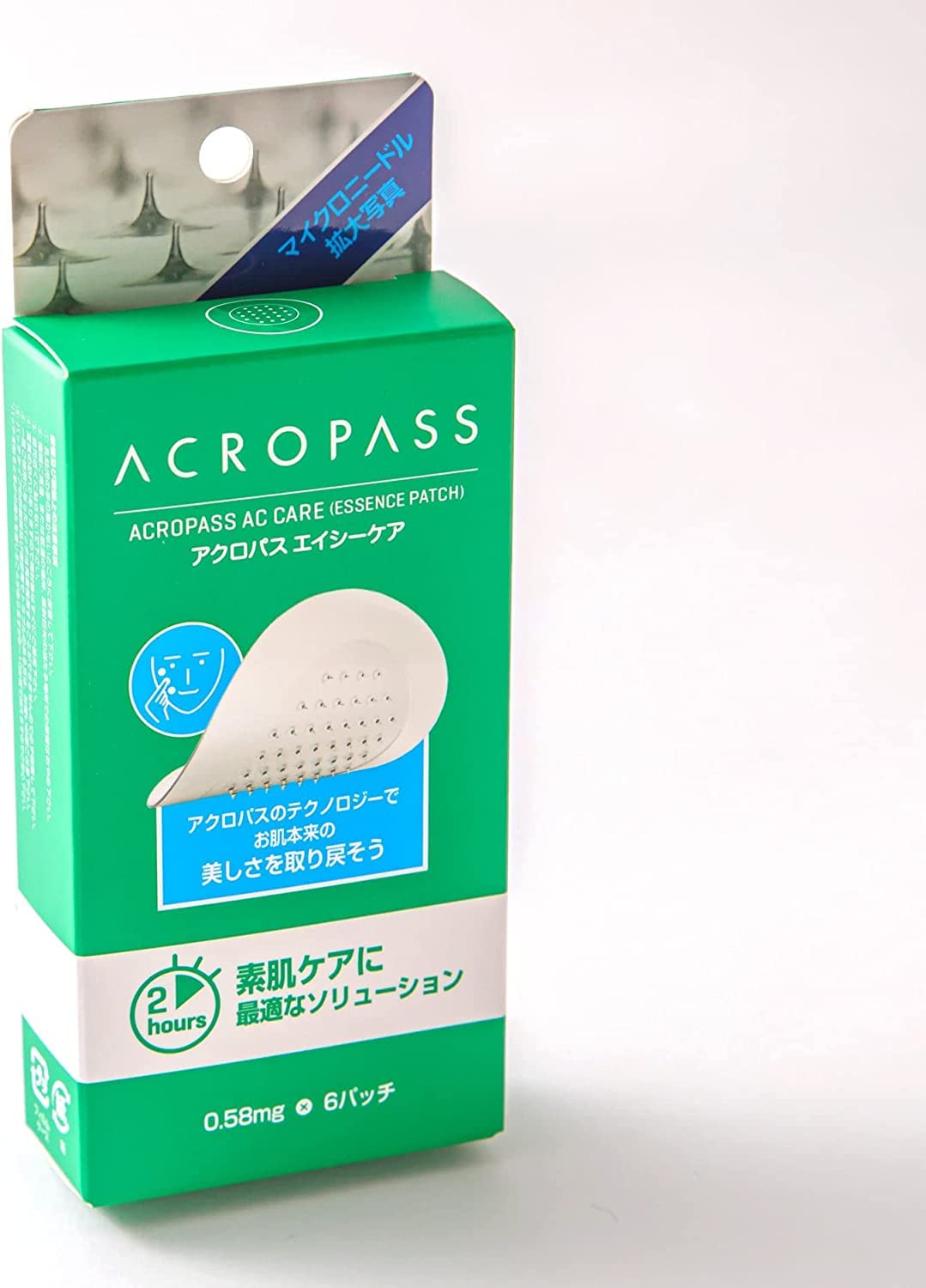 Acropass (アクロパス) アクロパス エイシーケア お試しサイズ フェイスマスク 無香料 緑 6枚 (x 1)