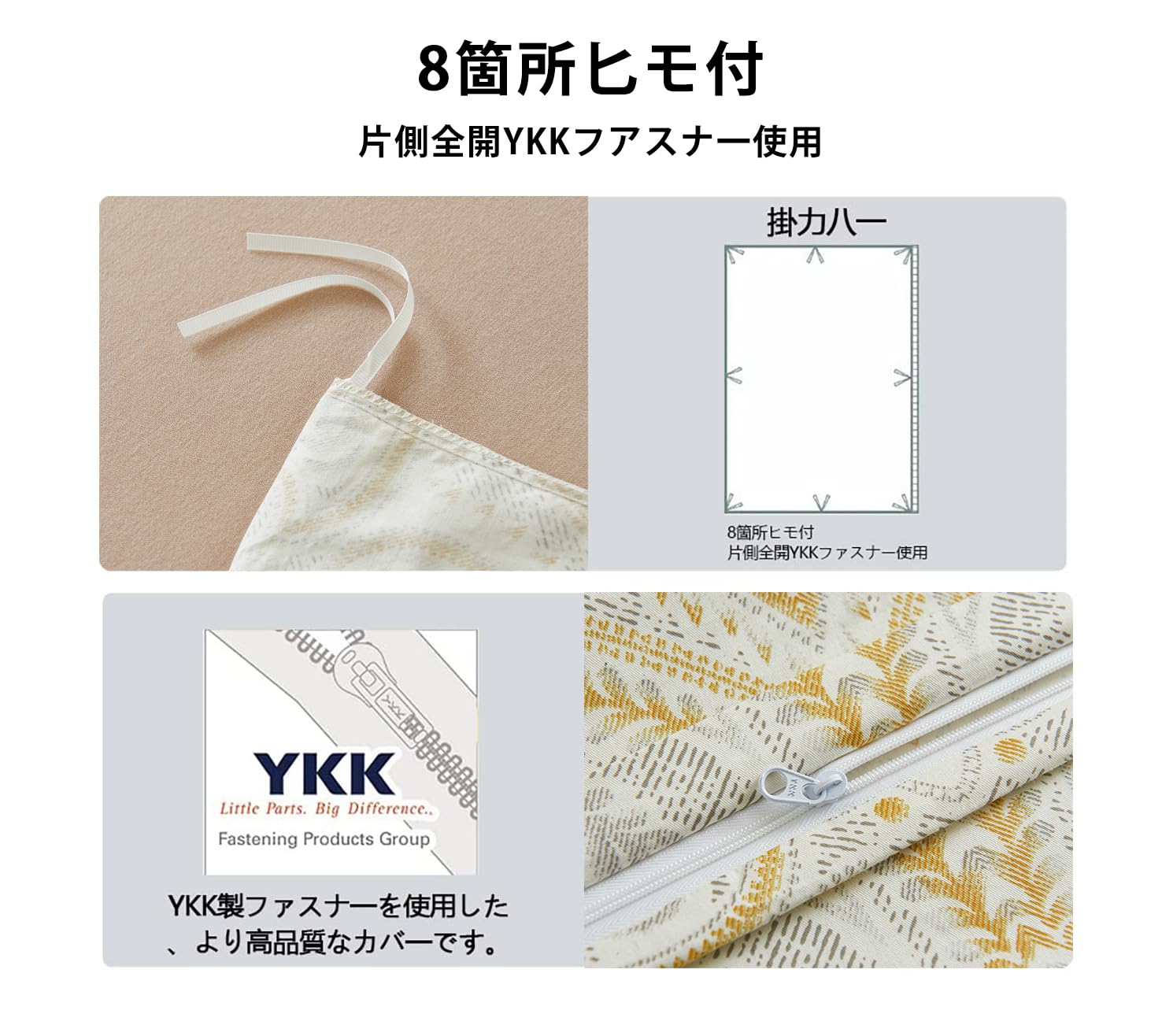 YOYOSTAR 2026 掛けふとんカバー クイーン超ロング 210x230cmm 綿100% リバーシブル 長身用 掛けカバー エレガント 花柄 おしゃれ 速乾 [3]