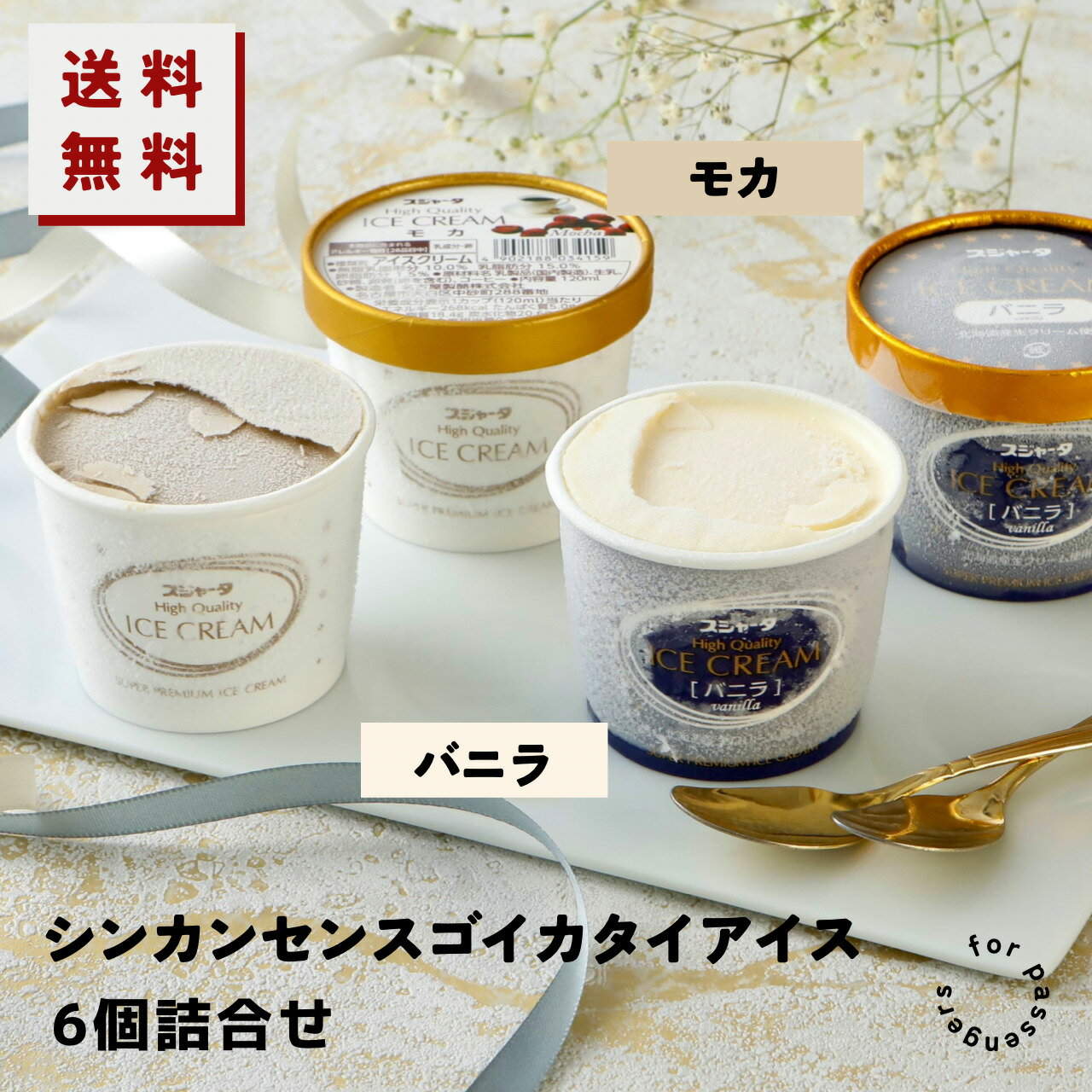 【マラソン期間ポイント5倍!】#シンカンセンスゴイカタイアイス 2種 6個入り バニラ モカ 送料無料 アイス アイスクリーム 夏 ギフト 内祝い プレゼント 土産 お取り寄せ 詰め合わせ スイーツ お菓子 新幹線 スジャータ アソート 母の日 父の日 誕生日