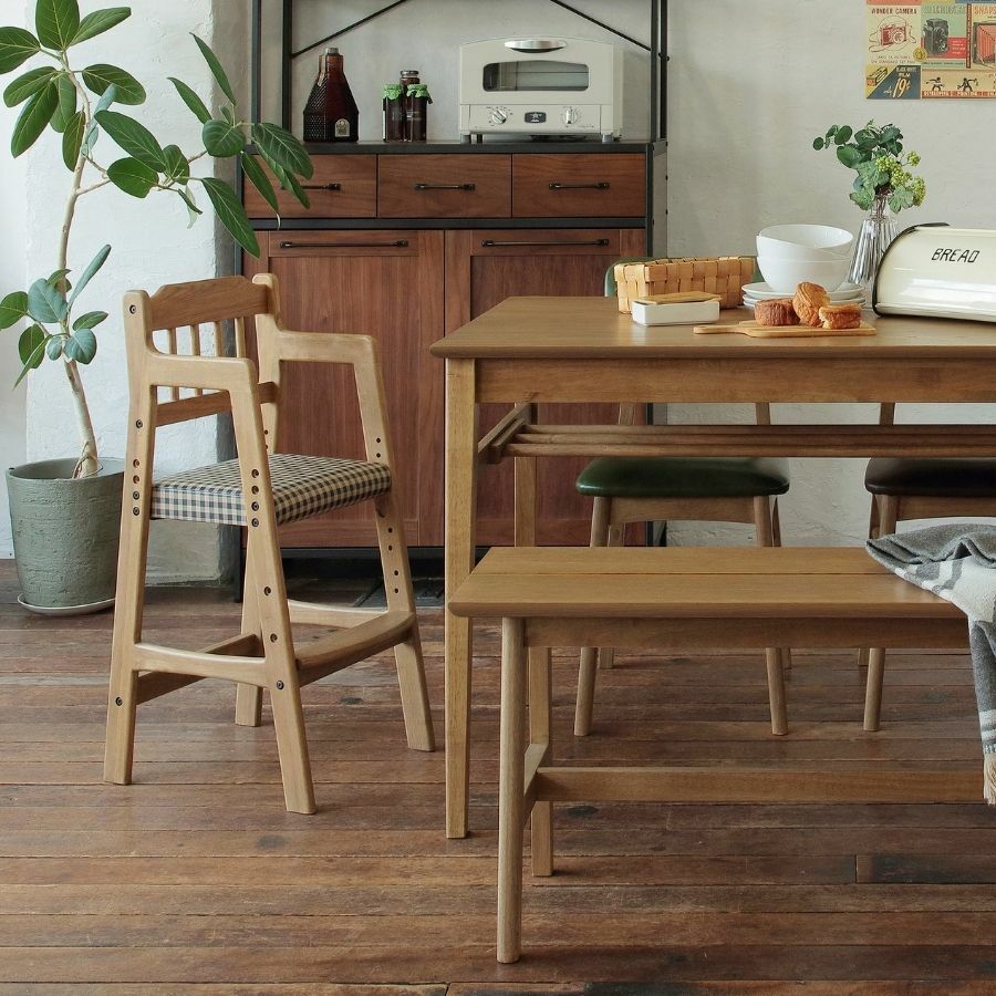 【ポイント10倍】 キッズチェア 木製 北欧 おしゃれ ダイニング ハイチェア ダイニングチェア 子ども椅子 子供椅子 子供 子供用 キッズ 椅子 チェア シンプル アンティーク レトロ ビンテージ ナチュラル 天然木 レザー 合皮 合成皮革 高さ調整 高さ調節 RAC-3331CH 市場 [3]