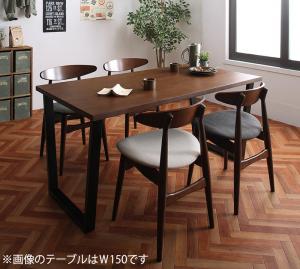 ダイニングセット（テーブル&チェア） ヴィンテージテイスト スチール脚ダイニングセット 4人 5点セット(テーブル+チェア4脚) W120 組立設置付