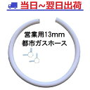 【業務用 営業用】内径13mm×1m 新ガスソフトコード 都市ガス カット販売（専用バンド2個付） ダンロップ ガスホース 3380