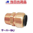 【NJT銅管】22.22×R3/4 (20A)おねじ付アダプタ(テーパー)火なし継手 TFテクタッチ 東洋フィッティング 銅管 ワンタッチ オスアダ 89070...