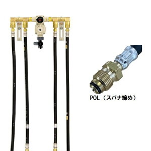 桂精機 PTC4B-10SZ 自動切替式 LPガス 10k調整器 コンパクト4本立て【発信機能なし】POL張力式スパナ締め式 検査孔バルブ付き