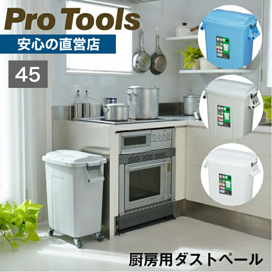 11月 ポイント 10倍 【公式直営店】 厨房用ダストペール45型 厨房に最適 移動に便利なキャスター付き (2個にストッパー付き) 握りやすい取っ手 本体にフタが掛けられる フタ持ち手付き 丈夫な設計 プロ仕様 SHINKIGOSEI