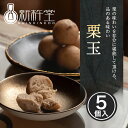 栗玉 5個入り 新杵堂 和菓子 栗 マロン お菓子 スイーツ 誕生日 帰省 お茶請け 贈り物 母の日 父の日 ギフト プレゼント