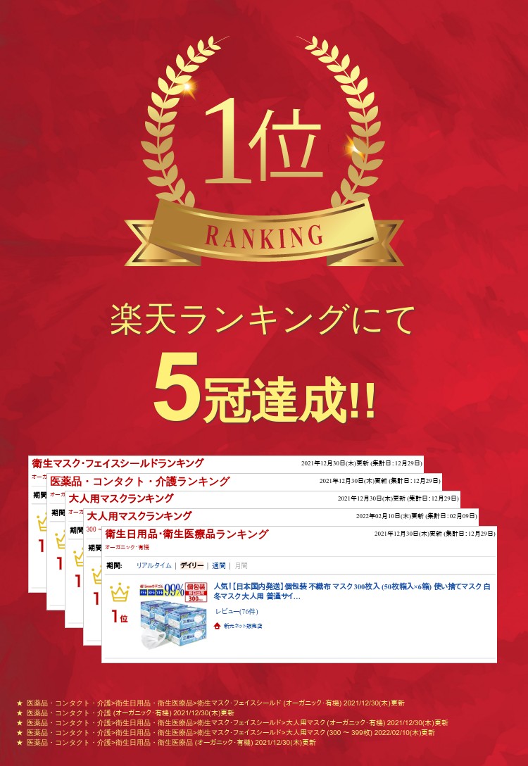 【家庭用お得な大容量】不織布 マスク 個包装 耳が痛くならない 300枚 家庭用 大容量 使い捨てマスク 大人用 白 冬 夏用 普通サイズ 三層構造 不織布マスク オメガプリーツ 広耳 男女兼用 飛沫防止 PM2.5 ウイルス対策 花粉対策 防護マスク 抗菌通気 超快適 国内検品