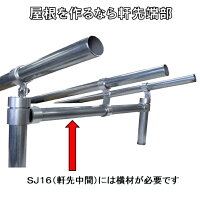 単管パイプジョイントφ48.6mm用ホーローセットでがっちり固定