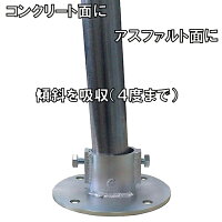単管パイプジョイントφ48.6mm用ホーローセットでがっちり固定