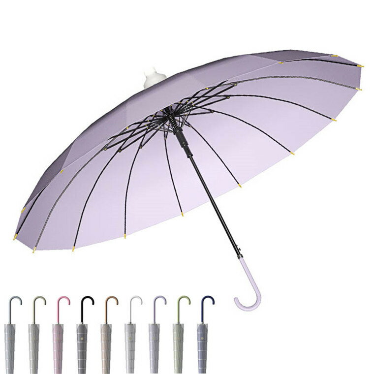 撥水カバー付き 傘 レディース 長傘 ジャンプ傘 スライドカバー付き 16本骨 エチケット傘 無地 耐風 撥水 軽量 大型 梅雨対策 ステッキ傘 晴雨兼用傘 紳士傘 ステッキ ビジネス 通勤 通学