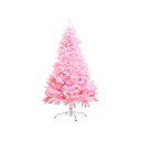 クリスマスツリー ピンク 人工的な クリスマスツリー と 導いた ライトストリング と 色付きのボール、 簡単な組み立て クリスマスの飾り 装飾品 おしゃれ 室内 屋外用1.5m クリスマスツリーセット