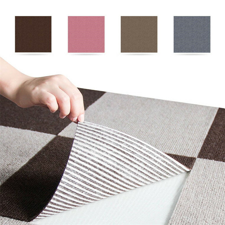 タイルカーペット ジョイントマット ズレない パネルマット 防音 洗える 滑り止め フロアマット30*30CM 12枚