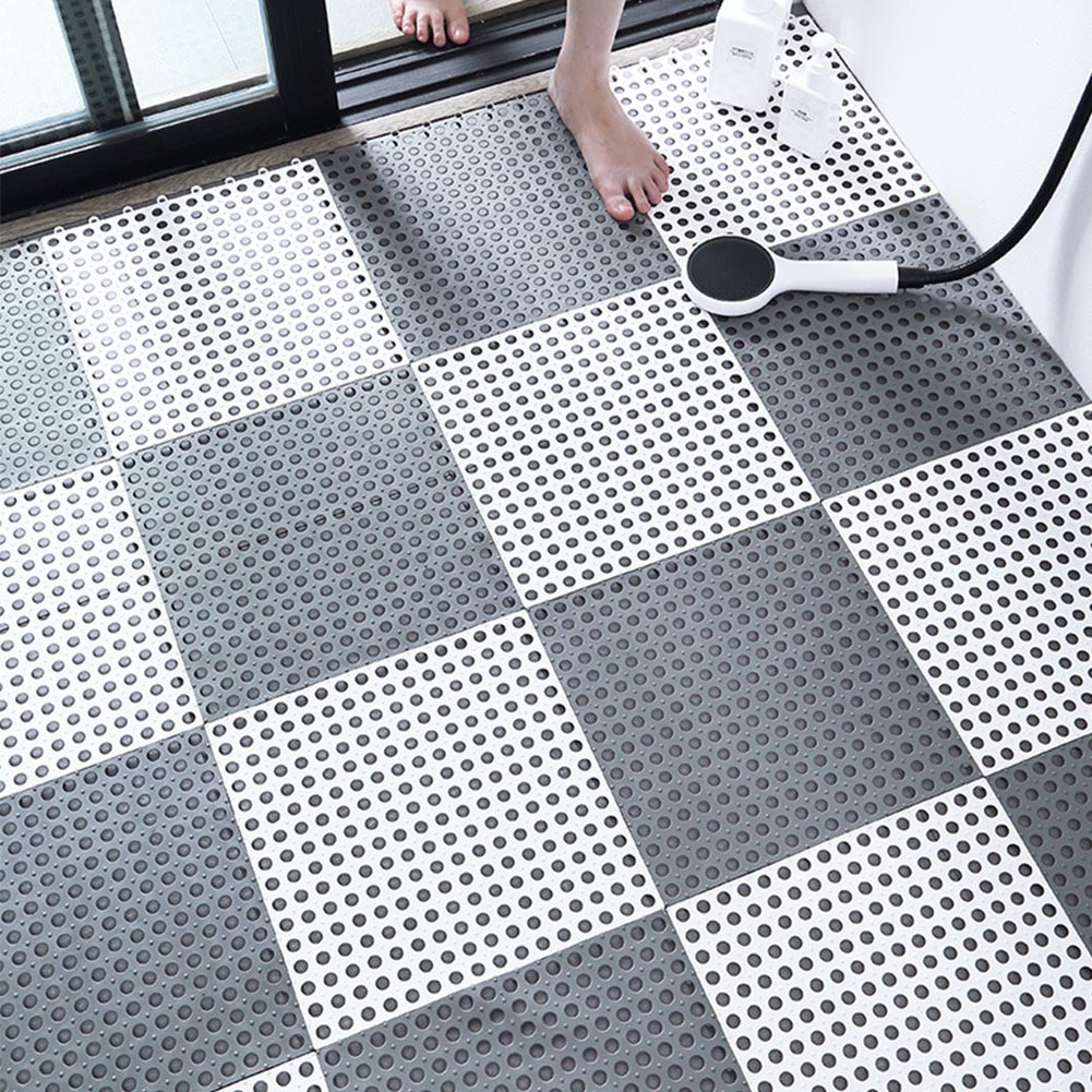 お風呂マット 滑り止め バスマット 浴室用床シート 浴槽マット すのこ 洗い場マット 防カビ 介護用 赤..