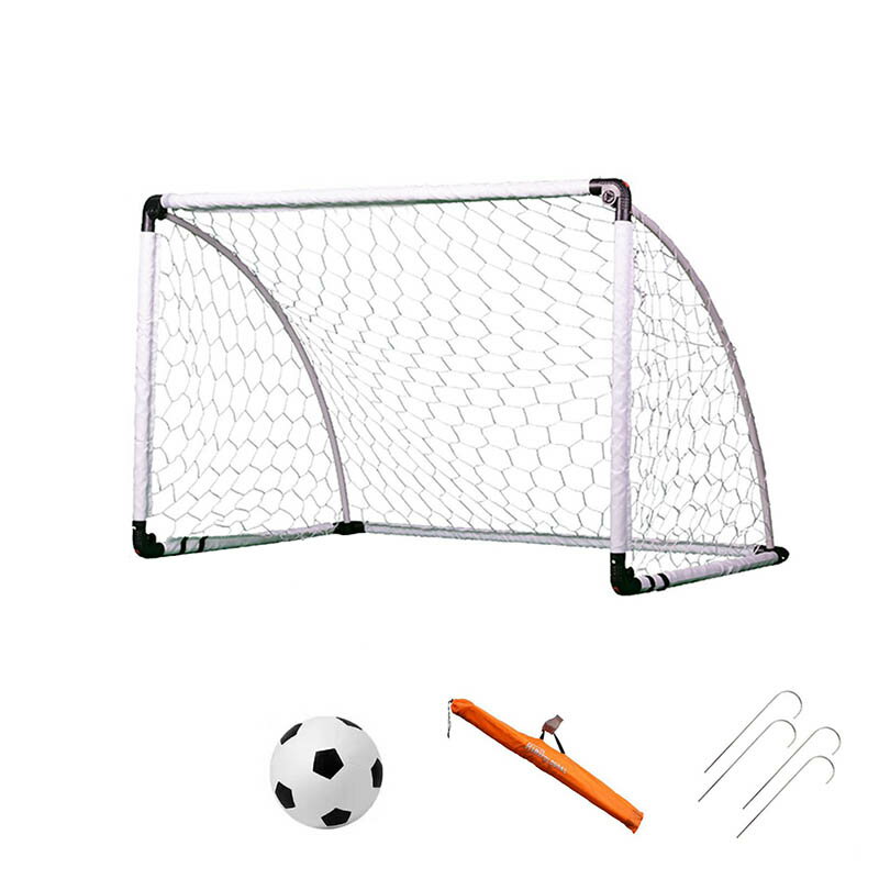サッカーゴール 折りたたみ 130cm子供のための完璧な最初のサッカーゴール 素早く簡単な組み立て エッセンシャルロックシステム