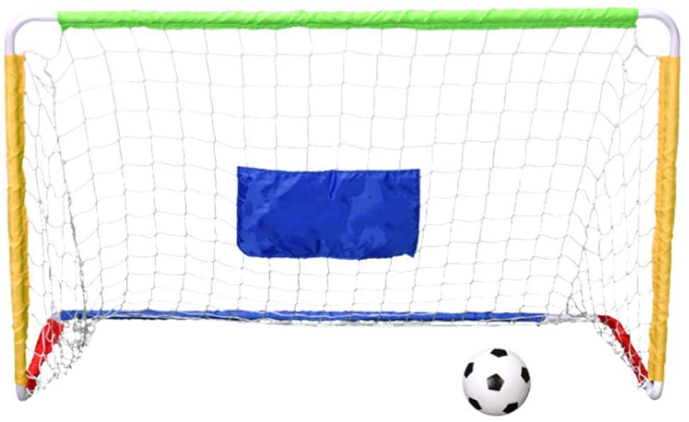 サッカーゴール サッカーボール 子供 サッカー 練習 室内 屋外用 組み立て 簡易ゴール 金属フレーム 空気入れ ネット付きバーゲン サッカー 用品 セール