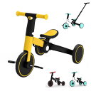 三輪車 5way三輪車 5 in 1 折り畳み式 持ち運び易い 折りたたみ三輪車 オールインワンUP 子供用 バランス三輪車 軽量 自転車 3輪ベビーカー 軽量コンパクト 新型 便利 1.5歳/2歳/3歳/4歳/5歳幼児に向け 子どものプレゼントに最適 手押しバー付き