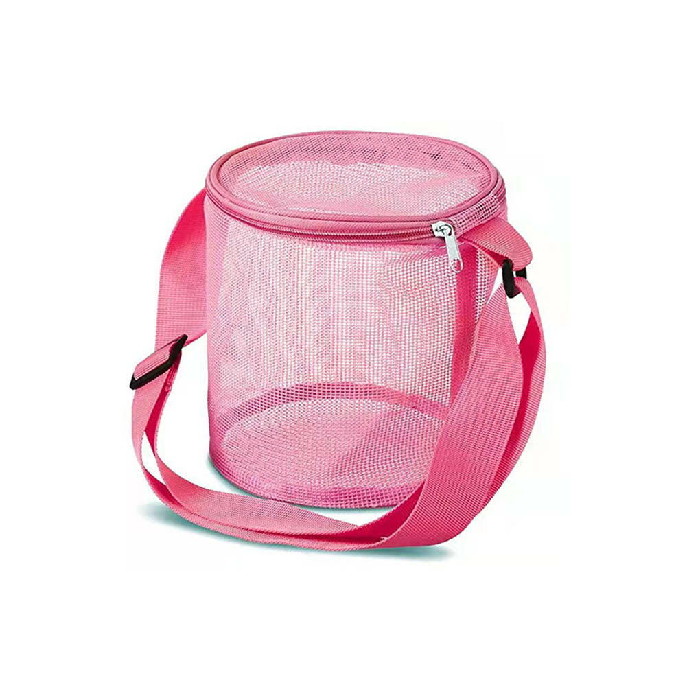 ビーチバッグ メッシュバッグ 折り畳み式 貝殻収集バッグ 砂遊び 水遊び 水泳アクセサリー収納バッグ ..