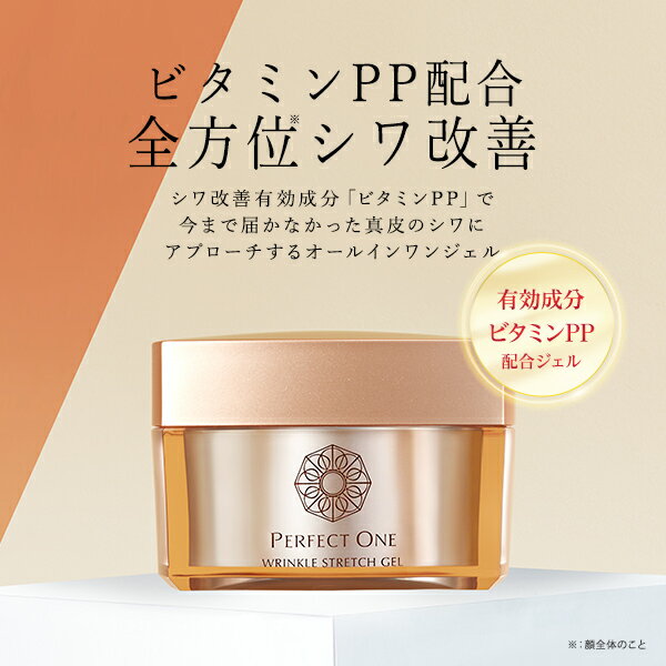 【2個セット】パーフェクトワン薬用リンクルストレッチジェル50g医薬部外品/シワパシャ/シワ改善美白ケア/新日本製薬公式通販/オールインワンジェル化粧水乳液クリーム美容液パック化粧下地ネッククリーム/送料無料