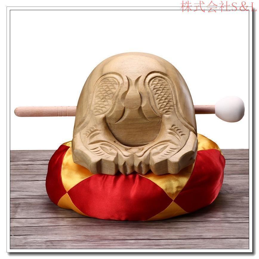 木魚セット 布団 バチ 法事 法要 仏具 心静かです 悩みを解消する 修行 瞑想 クスノキ材です もくぎょ バチ 心を清める