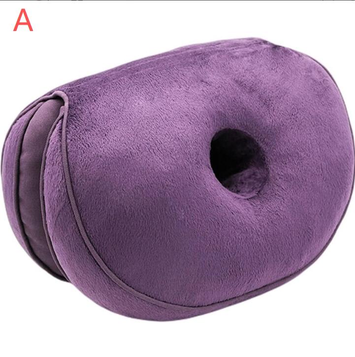 座布団 折りたたみ式 クッション 低反発 ドーナツクッション ためのデュアルコンフォートメモリーフォ..