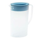 冷水ポット 2リットル / 1.5リットル 冷水筒 ピッチャー 麦茶 お茶 レモン クールスクエア 広口 洗いやすい 蓋付き 耐熱 ハンドル付き
