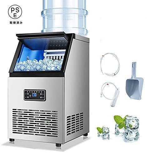 110V業務用製氷機 自動製氷機 空冷式、自立型製氷機 パック拡張製氷機 家庭用商業用 パーティーギャザ..