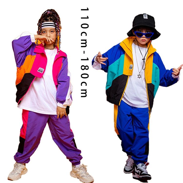 2点セット キッズダンス衣装 ヒップホップ ジャズダンス 2タイプ 舞台 韓国 ストリート 舞台衣装 セッ..