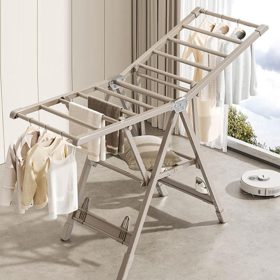 物干し台 物干しラック ベランダハンガー 布団掛けを干す 組み立て簡単 ステンレス 移動便利 たくさん干せるコンパクト 省スペース 室内物干し ベランダ 物干し