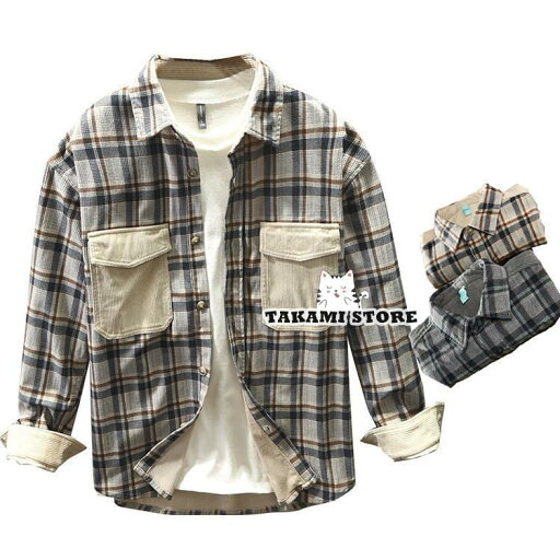 チェックシャツ メンズ コーデュロイシャツ 秋服 カジュアルシャツ トップス シャツ 長袖 チェック柄 チェックシャツ メンズ コーデュロイシャツ 秋服 カジュアルシャツ トップス シャツ 長袖 チェック柄