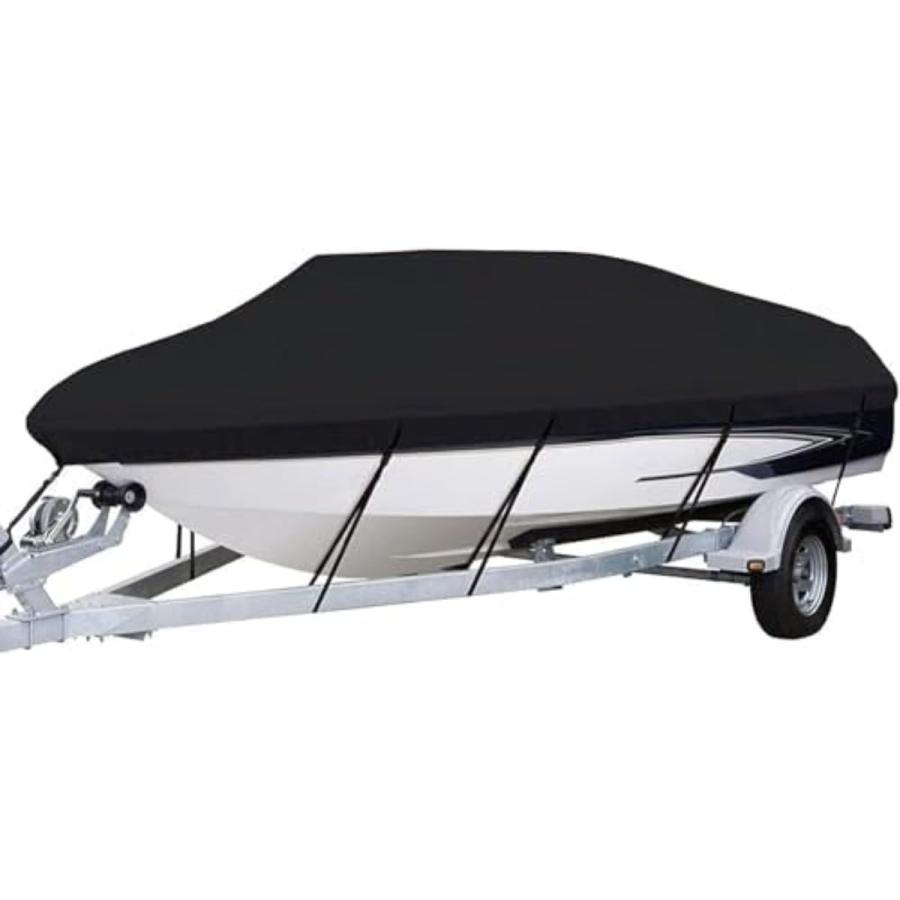 防水ボートカバー UV 耐性210D マリン グレード オックスフォード生地船体カバー ヨット屋外保護カバー..