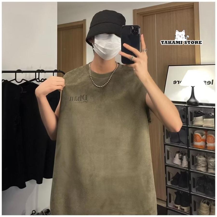 タンクトップ メンズ ノースリーブ Tシャツ カットソー 袖なし 大きいサイズ おしゃれ 綿 夏 Vネック ..