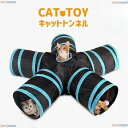 ネコ用おもちゃ トンネル ネコグッズ 猫用品 ペット用品 ペットのおもちゃ ボール付 迷路 室内遊び 運動 トレーニング 折りたたみ コンパクト 持ち