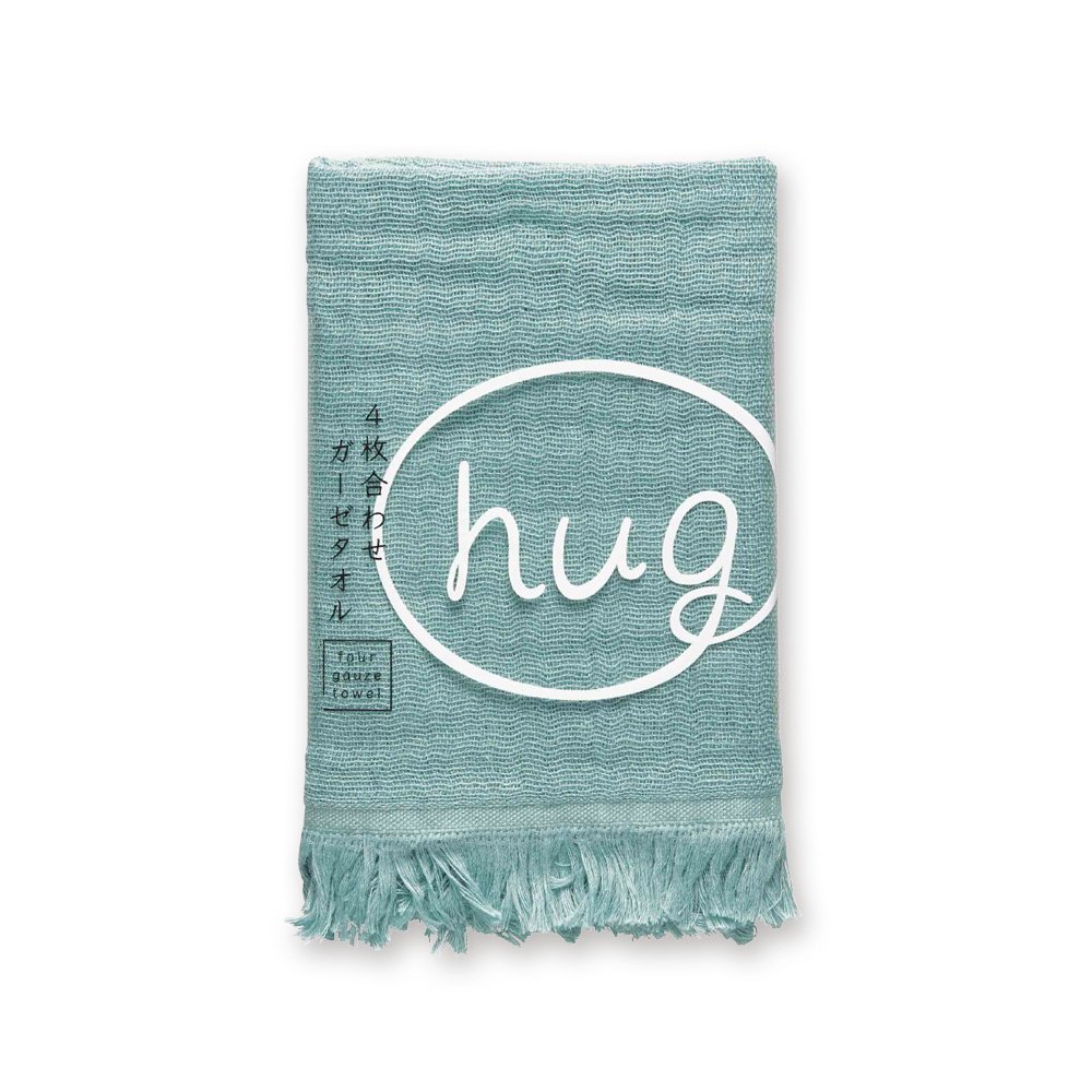 " 商品詳細 -Spec- 商品名 4枚合わせガーゼタオル hug（ハグ） ハンドタオル　水 材　質 綿100%　日本製 サイズ 約 31×31cm（ハンドタオル） 商品説明 ハグ（hug）した時の幸せな気持ちを思い出す。ふかふかなタオルに包まれて・・・hugの心地よさを感じてください4層の織り構造を変えることで生まれたボリューム感のある生地。 空気を含んだ生地は乾きが早く、雑菌がたまりにくく清潔感を保ってお使いいただけます。 日本製 4層構造 4枚合わせ ガーゼタオル 無地 シンプル ふかふか ブルー 水色 くすみカラー ギフト プレゼント ※撮影環境により、PC・ブラウザによって画像と実物では多少の色味が異なる場合がございます。※予告なく廃番になる可能性がございます。ご了承ください。