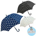 【雨傘】耐風傘『 シンプルドット 』60cm [ ドット 水玉 傘 耐風 台風 