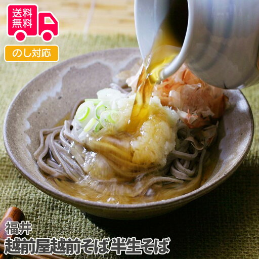 福井 越前屋越前そば 半生そば【送料無料(代引不可)】 福井 越前屋越前そば 半生そば【送料無料(代引不可)】