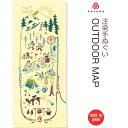 【注染手ぬぐい 趣味道楽】OUTDOOR MAP(アウトドア マップ) kenema 50282 sps