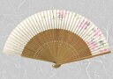 紙扇子 大短地春雨貼 鉄線 松寿庵 扇子箱付 [ 女性 婦人 レディース 扇子 和柄 花柄 植物柄 てっせん テッセン クレマチス 上品 おしゃれ プレゼント ...