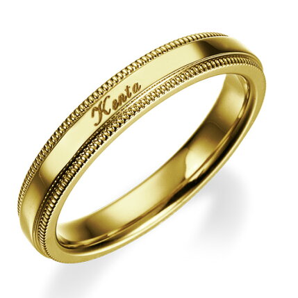 楽天市場 結婚指輪 ゴールド K18 Yg イエローゴールド ミルグレイン エッジ マリッジリング 3mm 鍛造 ミル打ち 刻印無料 Gold ウェディング バンドリング 指輪 Ring シンプル 単品 送料無料 ジュエリーサロン シノエクラ