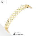 【再入荷】クーポン配布中 1/9 20:00〜 ブレスレット k18 Lactee（ラクティ） チェーン 18k 18金 yg ゴールド bracelet gold chain ladies ブレスレット レディース 18k 太い 幅広 ブレス 送料無料