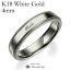 뺧 K18WGʥۥ磻ȥɡ ߥ륰쥤 åޥå 4mm ¤ ߥǤ    ̵ white gold ǥ Хɥ  ring ץ ñ ̵