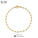 ブレスレット 【再入荷】 K18 ブレスレット ゴールド Muguet（ミュゲ） チェーン 18k 18金 bracelet gold chain ladies ブレスレット レディース 女性用 上品 シンプル おしゃれ 大人 可愛い かわいい 人気 プレゼント 送料無料