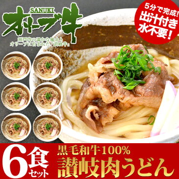 オリーブ牛肉うどんセット(冷凍6食セット)