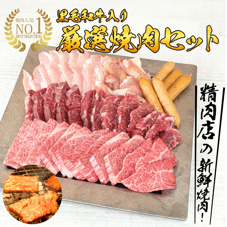 肉セット 【昨年実店舗販売実績No.1！焼肉セット】 国産 1kg お中元 焼肉 バーベキュー BBQ 黒毛和牛 和牛 カルビ ハラミ サガリ 鶏もも 豚トロ ウィンナーお取り寄せ 内祝い 合格祝い 就職祝い 卒業祝い お歳暮 お中元 母の日