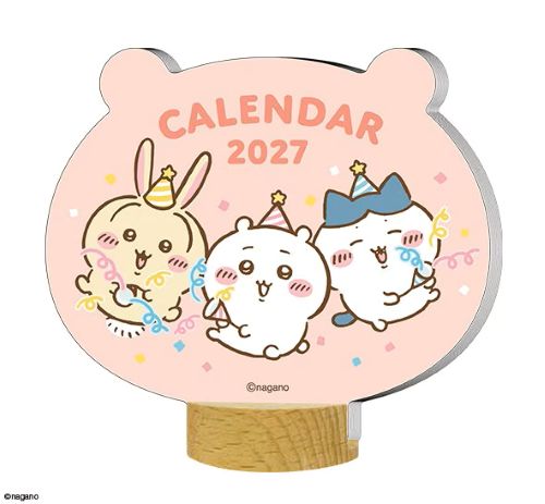 2027年 カレンダー ダイカット 卓上 ちいかわ かわいい