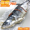 【 6.7円 / g 】 塩鱒 しおます 姿切身 北海道産 750g 釣り漁 | 鱒 ます マス 塩マス 鱒姿 姿切身 北海道 釣り 釣り漁 国産 北海道産 北...
