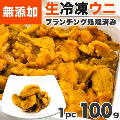 【 無添加 】 生冷凍ウニ 100g 1個 【 8個まで同梱可 】 ブランチング 生うに 生ウニ なまうに ウニ うに 冷凍ウニ 冷凍うに 無添加うに 無添加ウニ ミョウバン不使用 冷凍 ギフト 旨い物 帰省 グルメ 返礼品 贈答品 お手軽 野外 取り寄せ 中元 お中元 御中元 花見 お花見