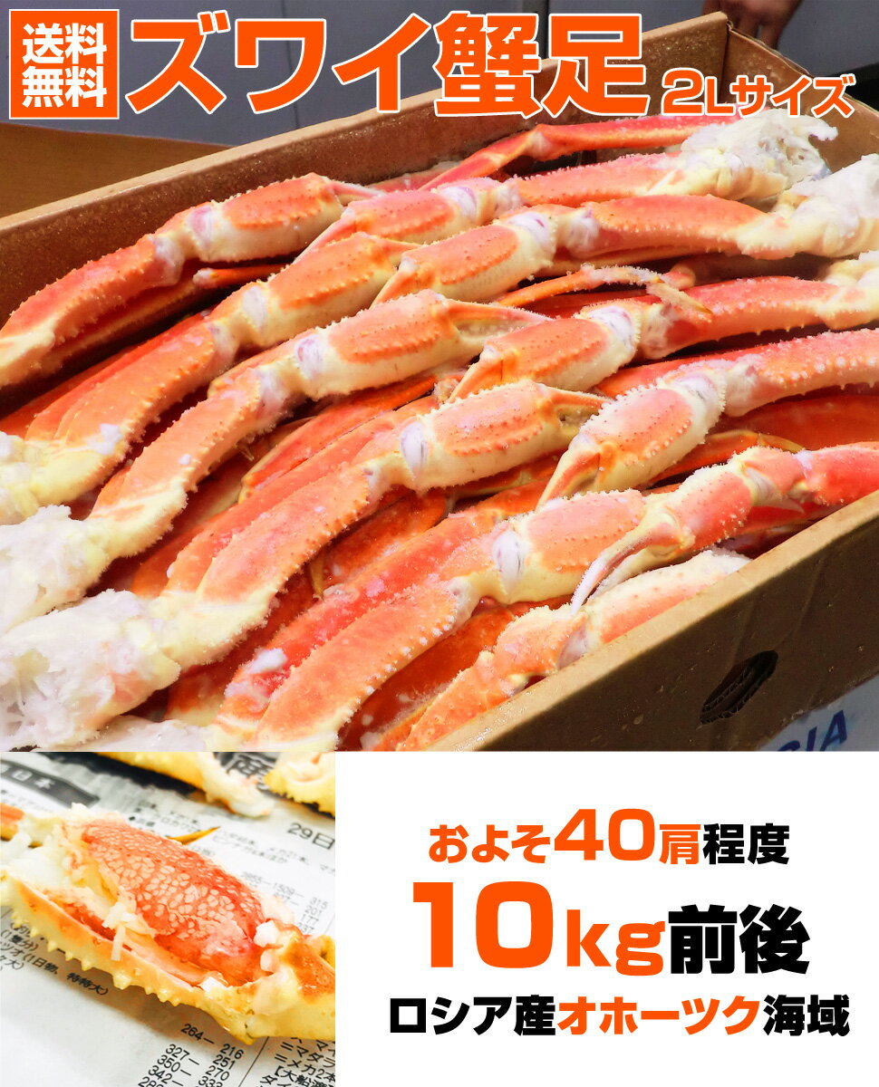 【 送料無料 】ズワイガニ 10kg 4Lサイズ足 | 北海道 ずわい蟹 ズワイ蟹 本ズワイ 本ずわい 本ズワイガニ 本ずわいがに 本ズワイ蟹 ズワイガニ足 ずわいがに足 ズワイ グルメ プレゼント 贈答品 贈答 お祝い お取り寄せ 取り寄せ 旨い物 旨い ギフト プレゼント 水産仕入れ